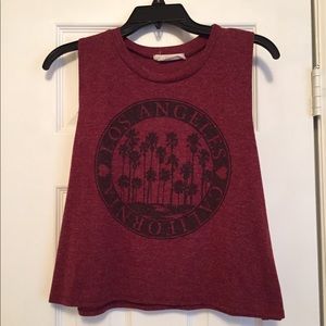 Maroon crop top